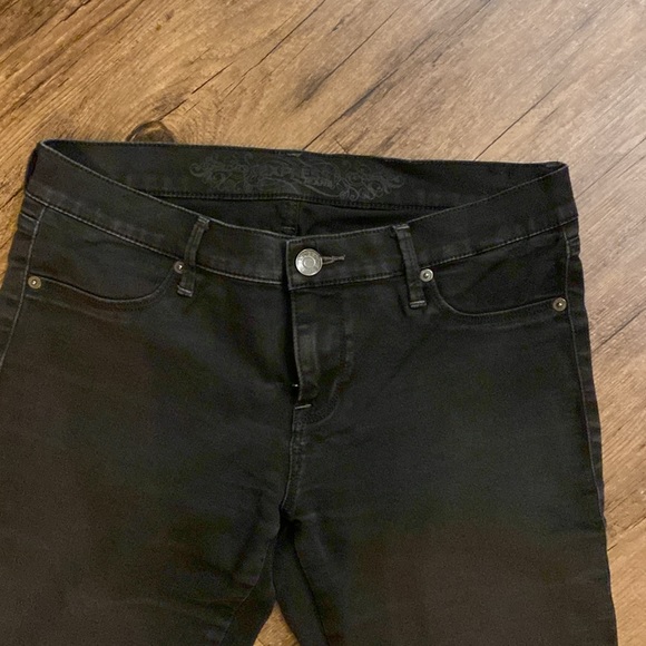 Express black jeans Skyscraper Stella Regular Fit Low Rise stretchy material - Picture 2 of 8